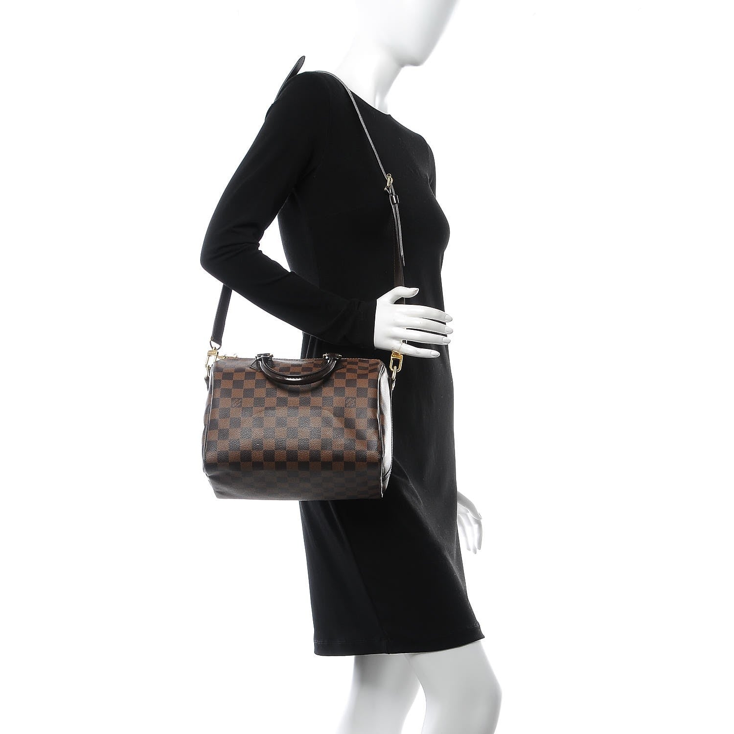Louis Vuitton Damier Ebene Speedy Bandouliere 25 2 of 12