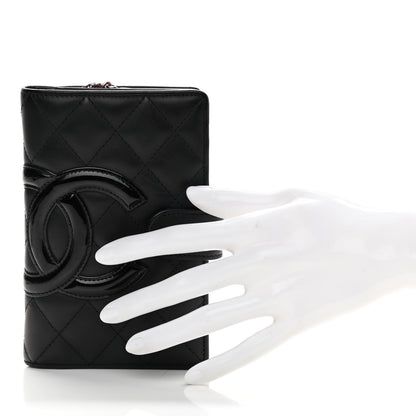 Chanel Calfskin Cambon Zipped Pocket Wallet Black 2 of 9