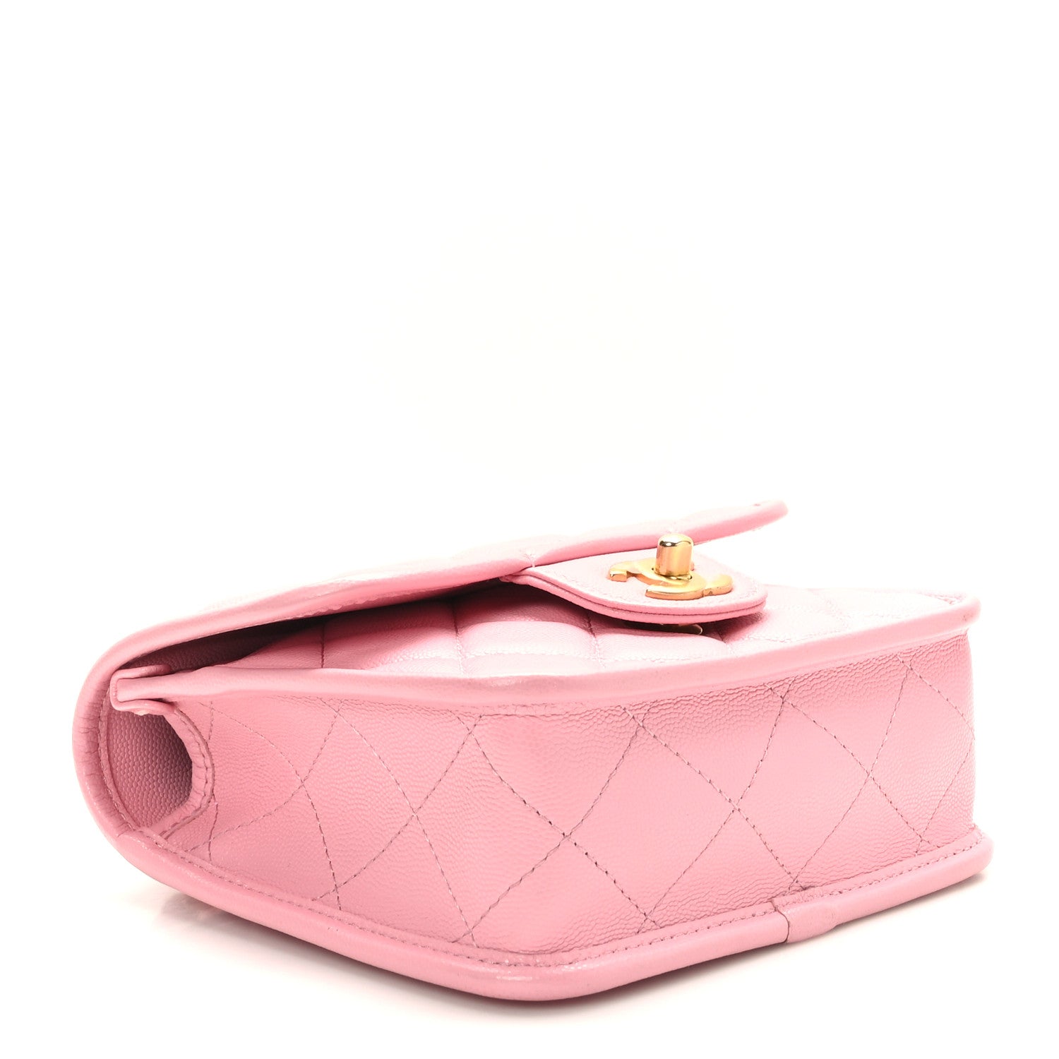 Chanel Caviar School Memory Mini Top Handle Flap Pink 4 of 9