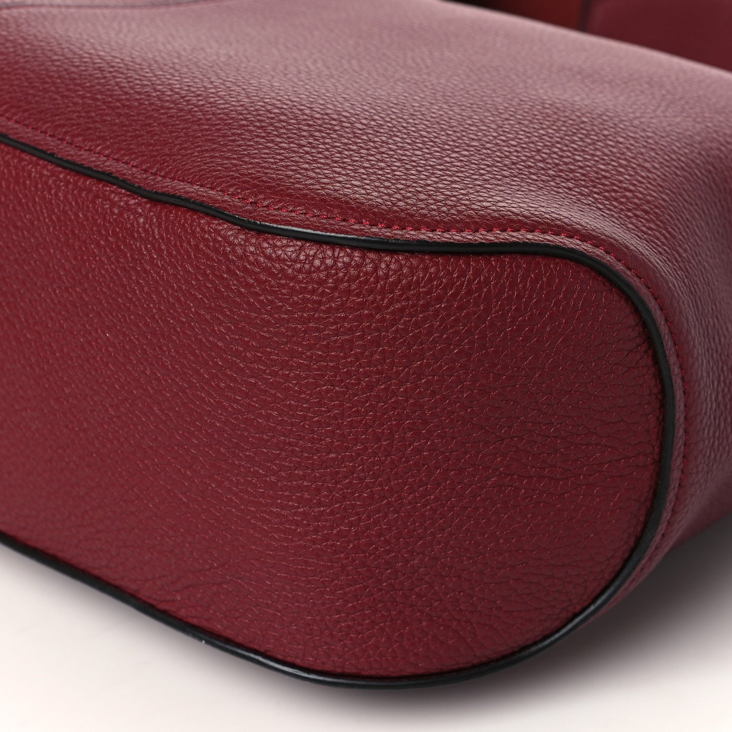 Calfskin Gancini Hobo Red