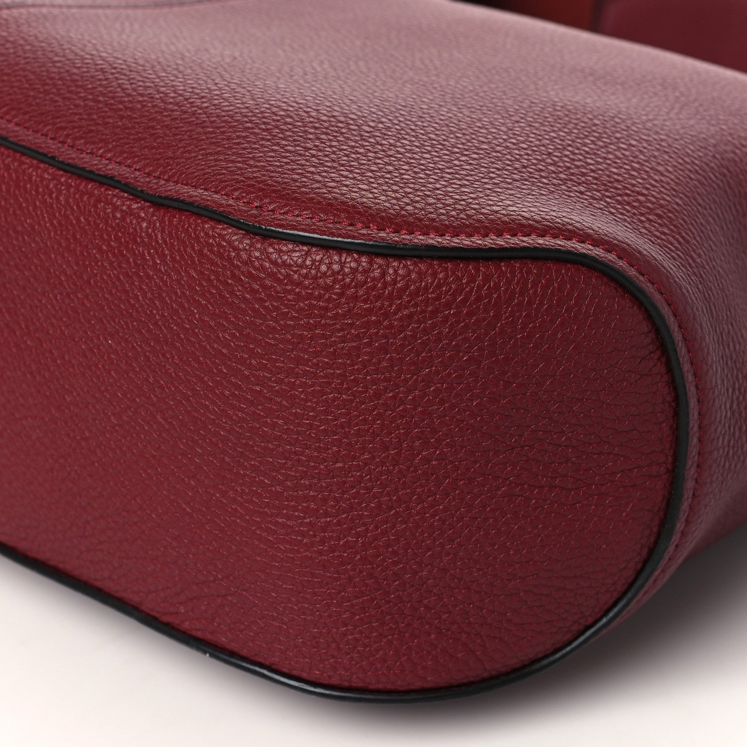 Salvatore Ferragamo Calfskin Gancini Hobo Red 10 of 10