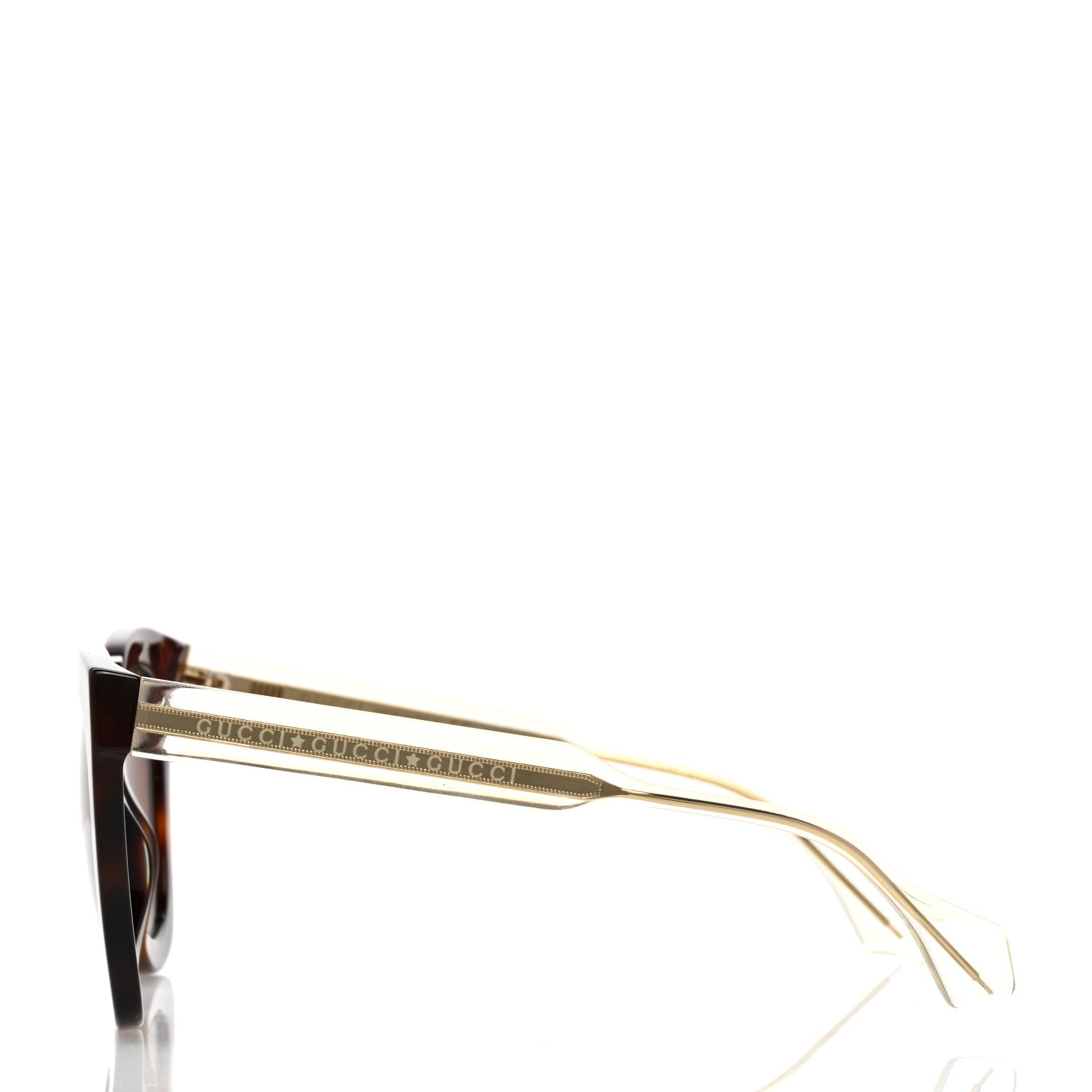 Gucci Acetate Crystal Square Sunglasses GG0564S Tortoise 3 of 8