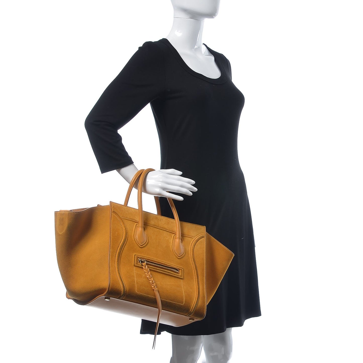 Suede Medium Phantom Luggage Amber