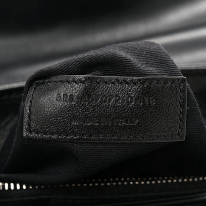 Saint Laurent Calfskin Y Quilted Monogram Toy Loulou Crossbody Bag Black 7 of 13