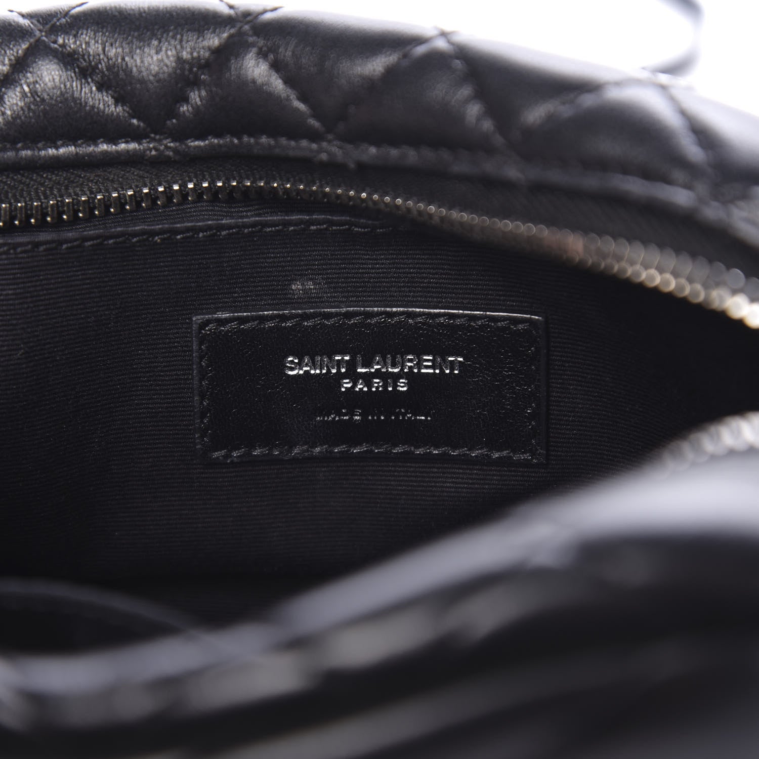 Saint Laurent Calfskin Y Quilted Monogram Mini Loulou Camera Bag Black 6 of 9