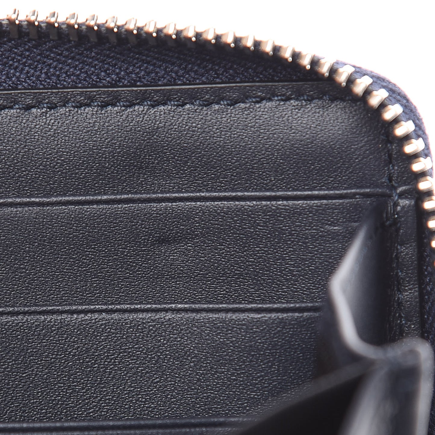 GG Supreme Monogram Web Zip Around Wallet Beige Blue