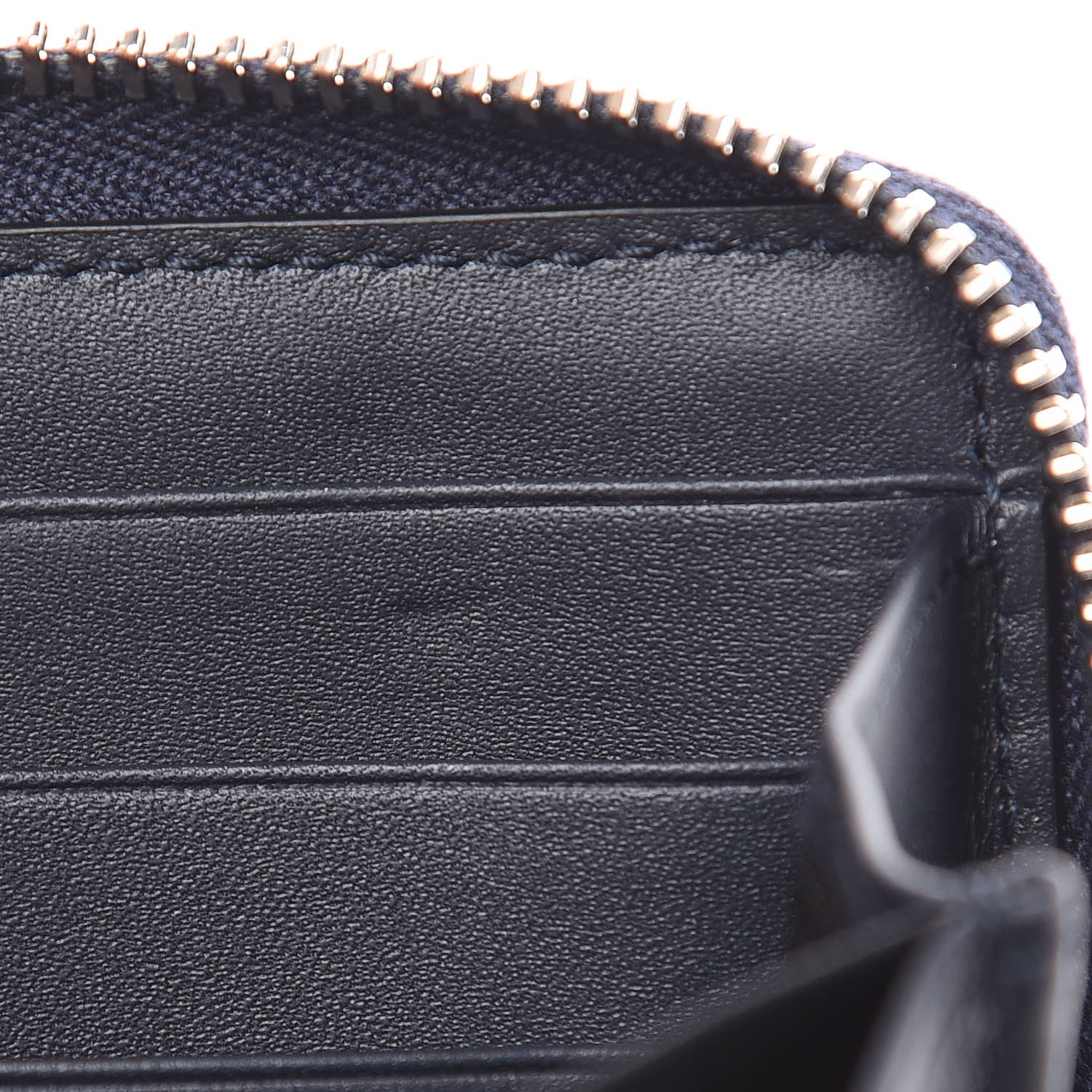 Gucci GG Supreme Monogram Web Zip Around Wallet Beige Blue 6 of 9