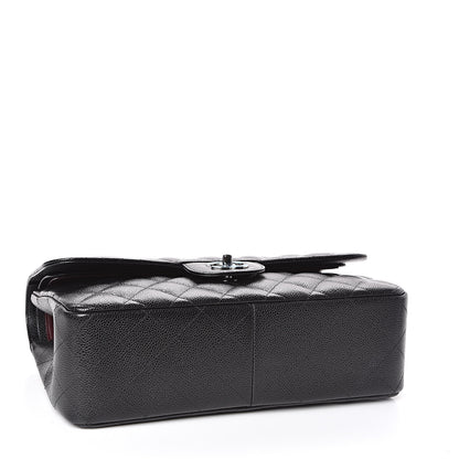 Chanel Caviar Quilted Jumbo Double Flap Black 4 of 11