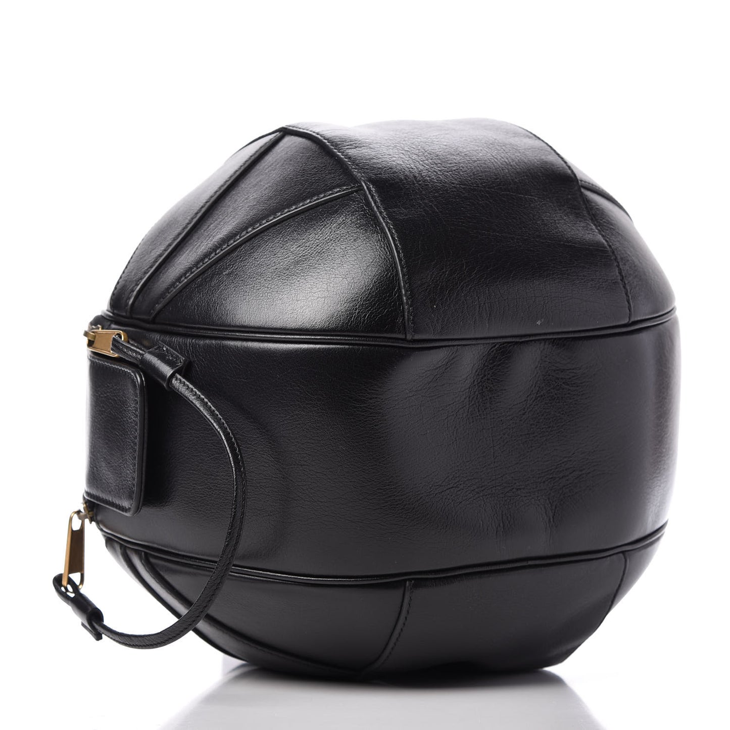 Piuma Lux Energy Large Tifosa Basketball Shaped Shoulder Bag Black