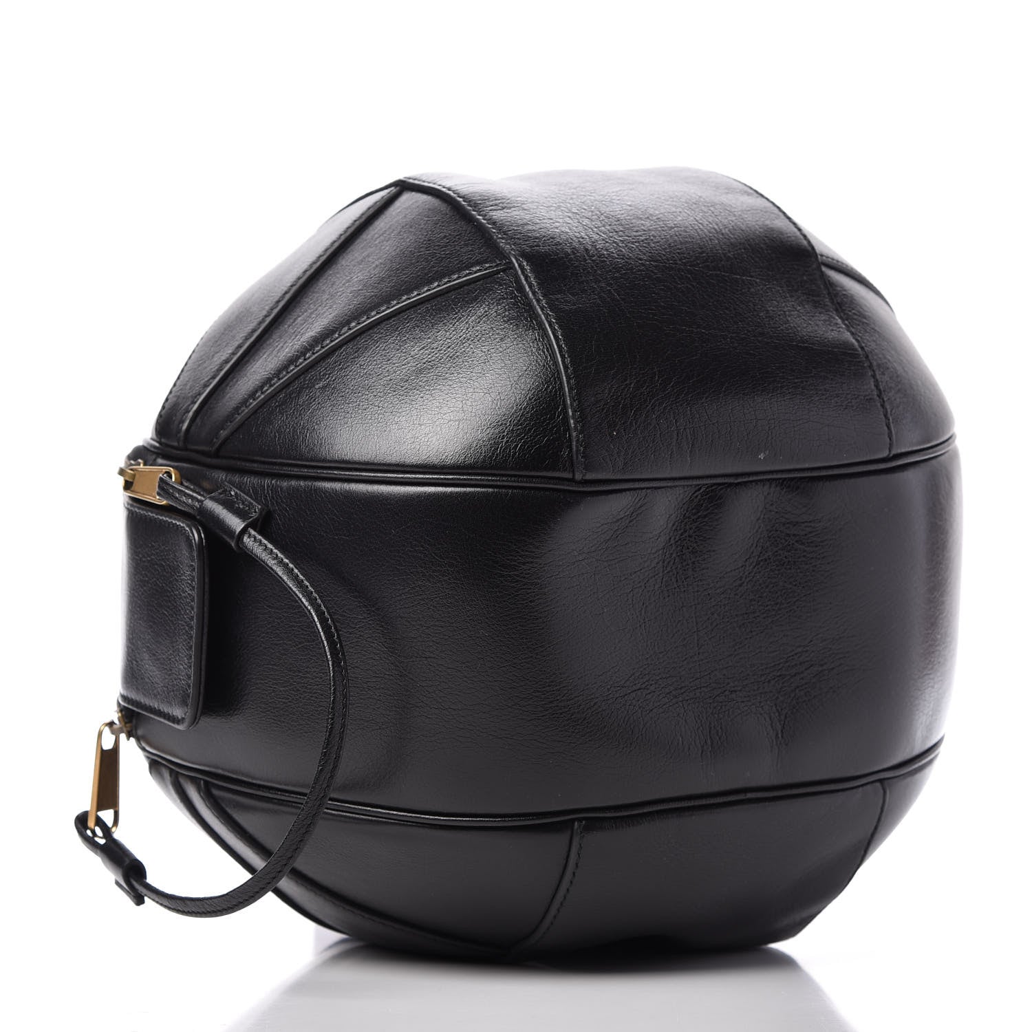 Gucci Piuma Lux Energy Large Tifosa Basketball Shaped Shoulder Bag Black 4 of 12