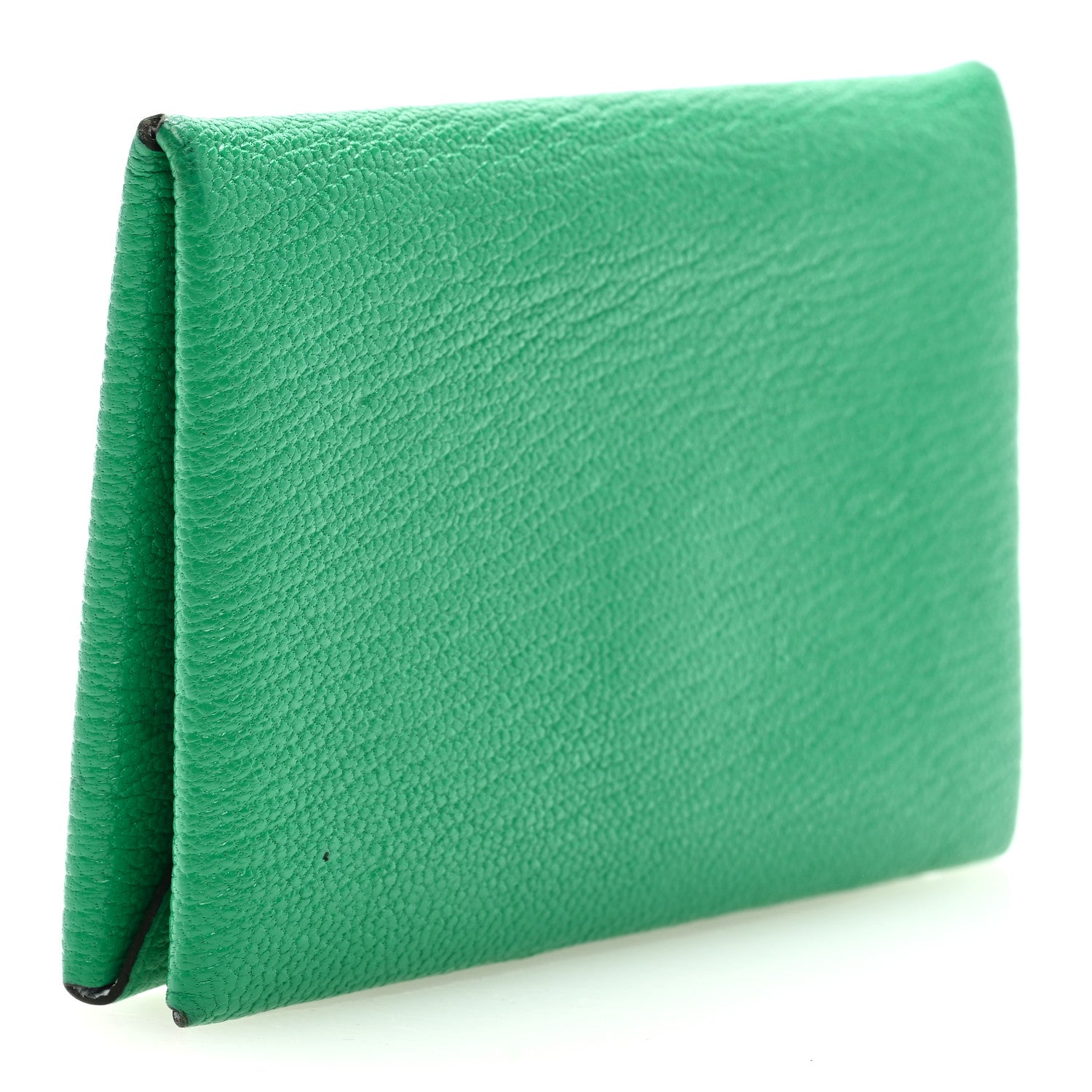 Hermes Chevre Mysore Verso Calvi Card Case Menthe Bleu Brume 3 of 7