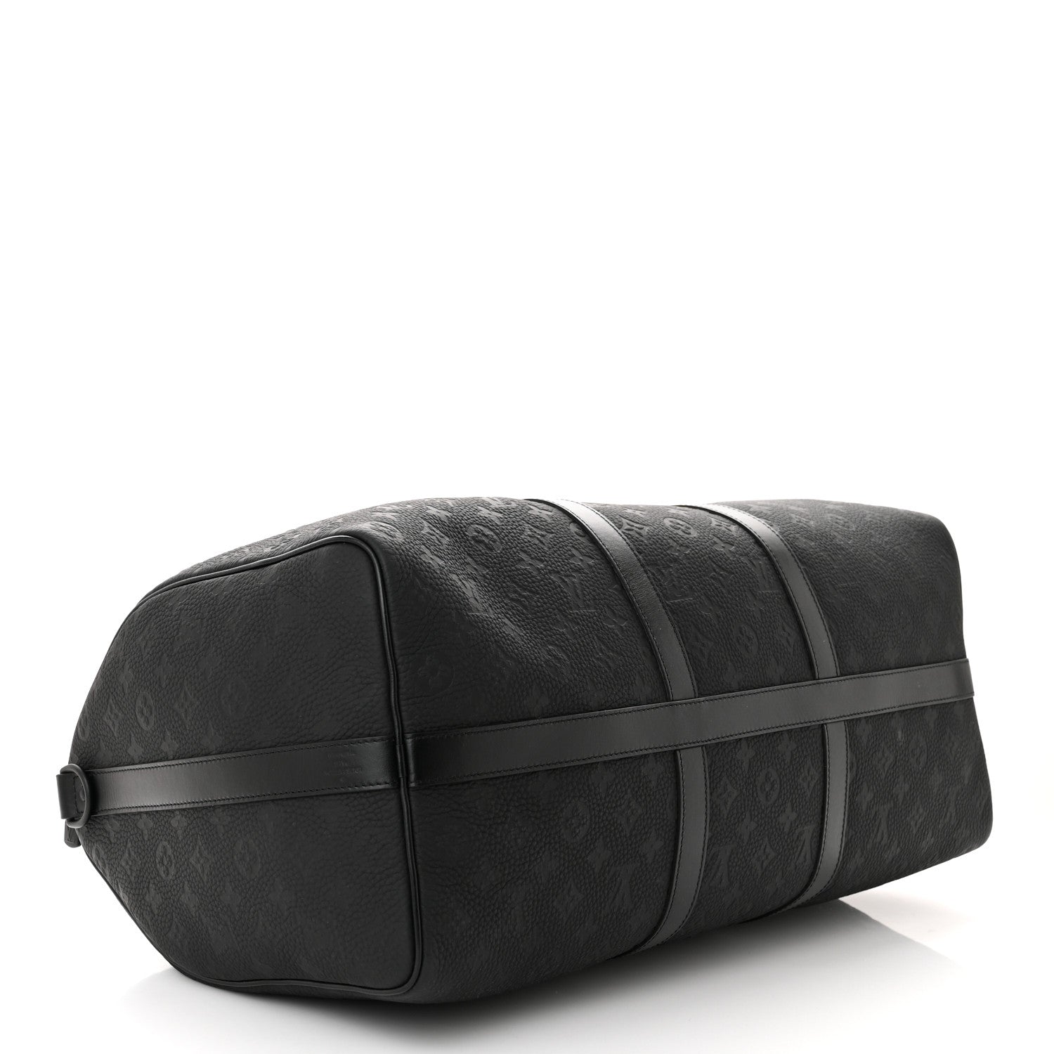 Louis Vuitton Taurillon Monogram Keepall Bandouliere 50 Black 4 of 9