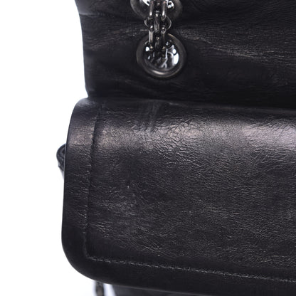 Chanel Metallic Aged Calfskin Quilted 2.55 Reissue 226 Flap Black 10 of 13