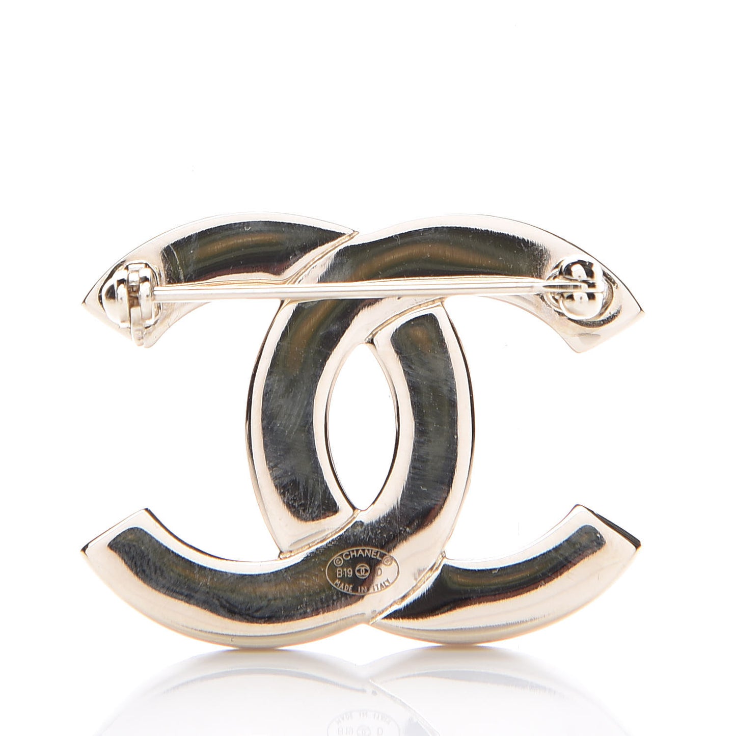 Crystal CC Pharrell Brooch Gold