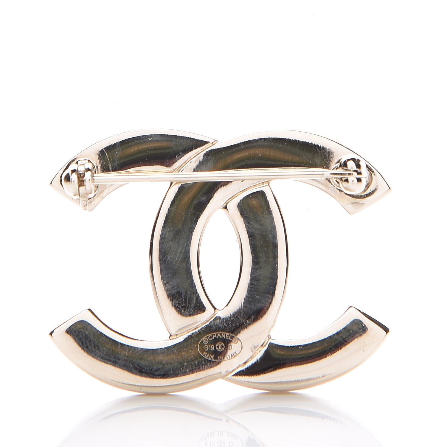 Chanel Crystal CC Pharrell Brooch Gold 3 of 5