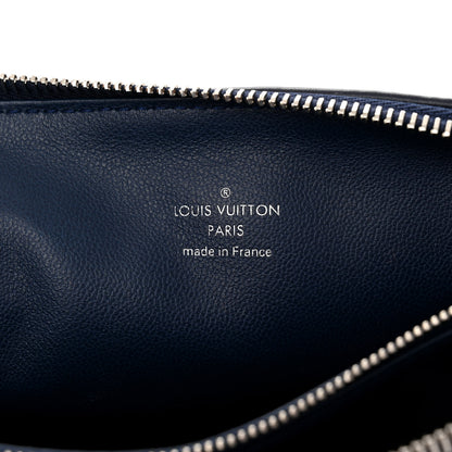 Louis Vuitton Lambskin Embossed Monogram Coussin PM Navy 6 of 10