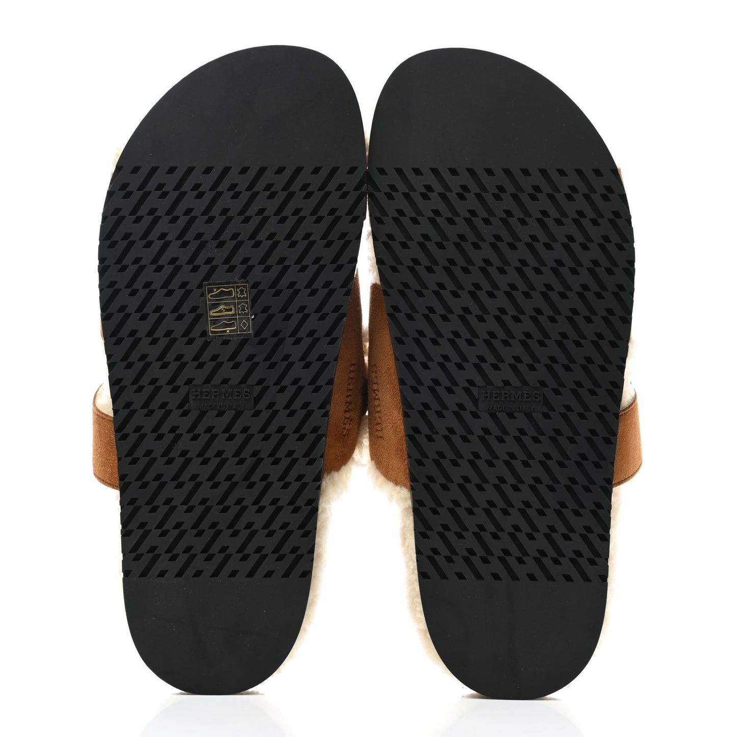 Suede Goatskin Woolskin Womens Chypre Sandals 40.5 Naturel Ecru