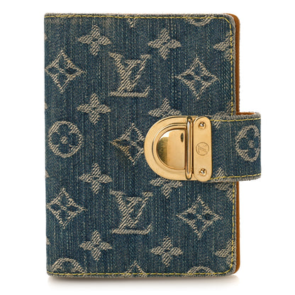 Louis Vuitton Monogram Denim Agenda PM Blue 1 of 10