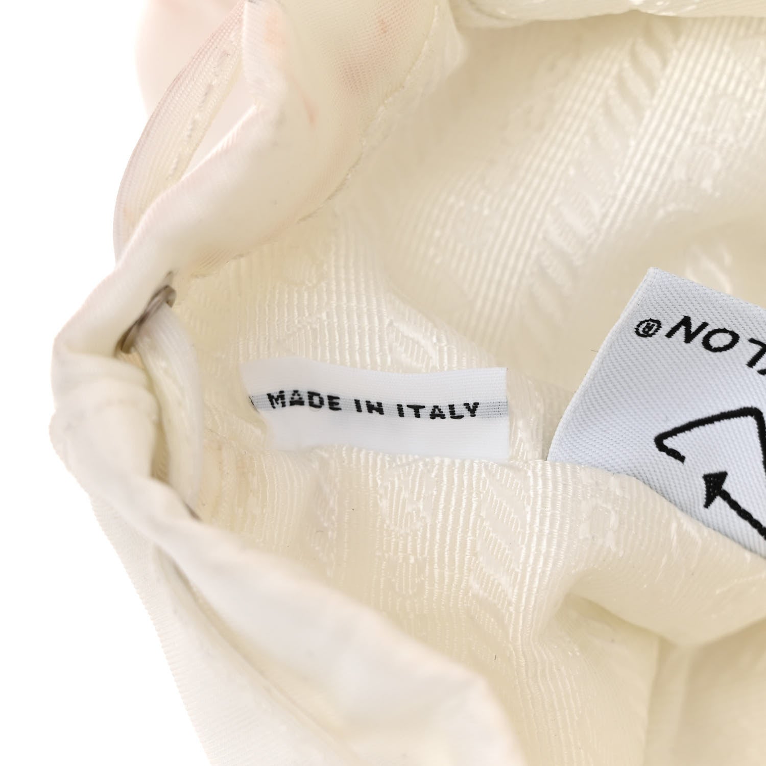 Prada Nylon Vela Mini Crossbody Backpack White 7 of 12