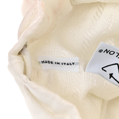 Prada Nylon Vela Mini Crossbody Backpack White 7 of 12