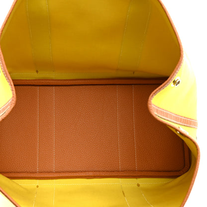 Hermes Toile Officier Negonda Garden Party 36 MM Lime Toffee 5 of 10