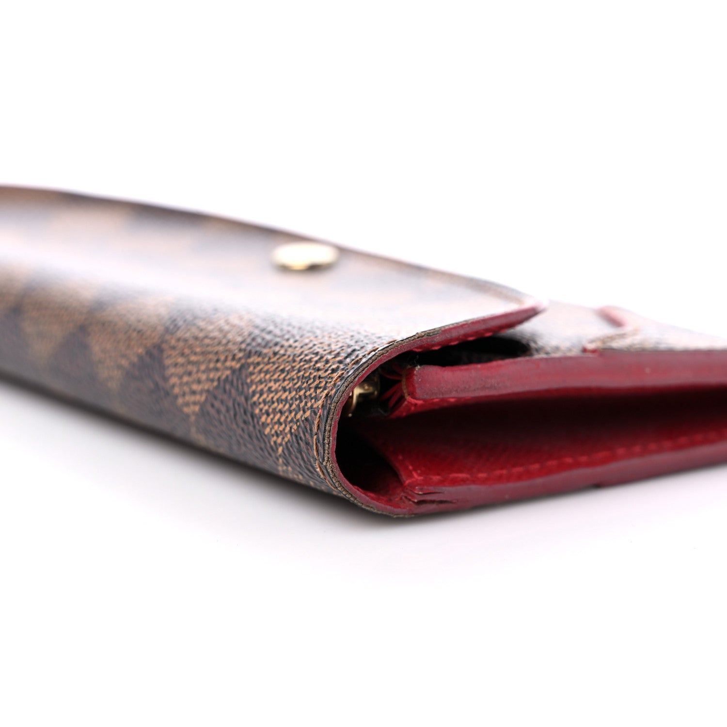 Louis Vuitton Damier Ebene Caissa Wallet Cherry 10 of 15