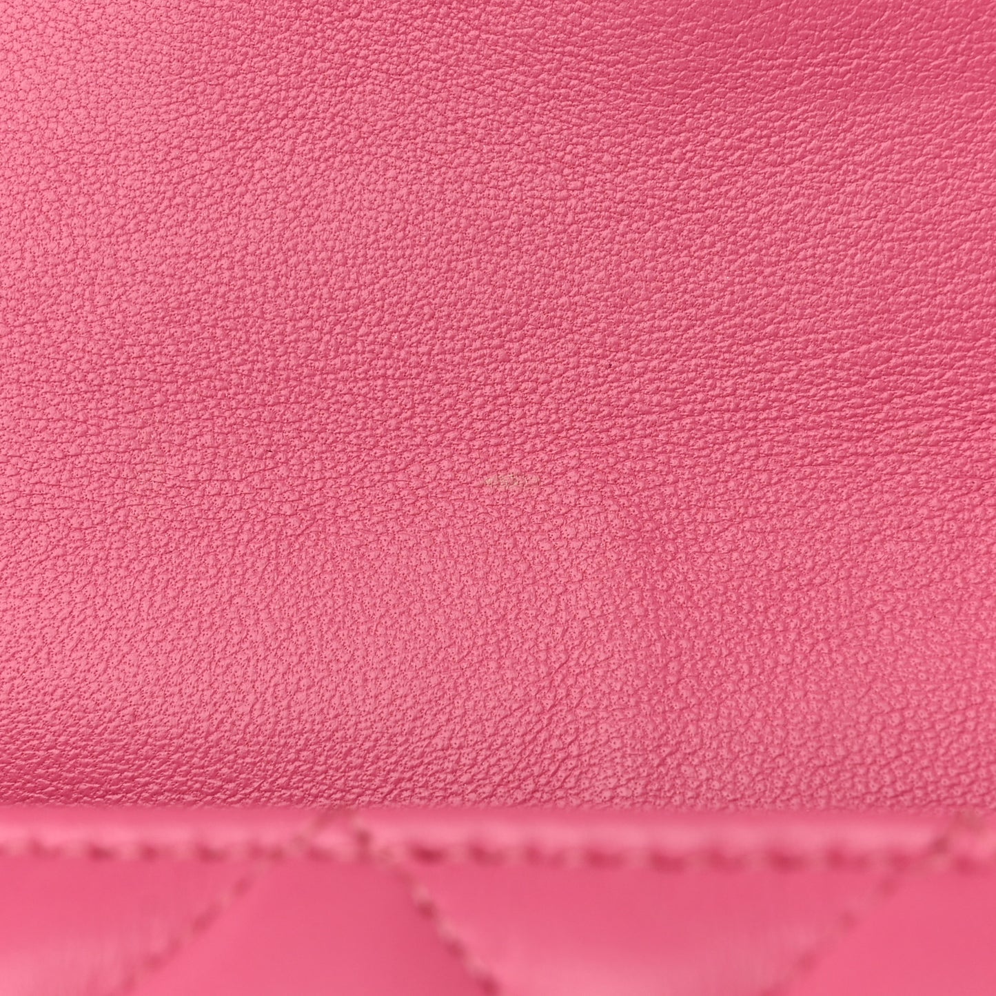 Lambskin Quilted Mini Rectangular Flap Pink