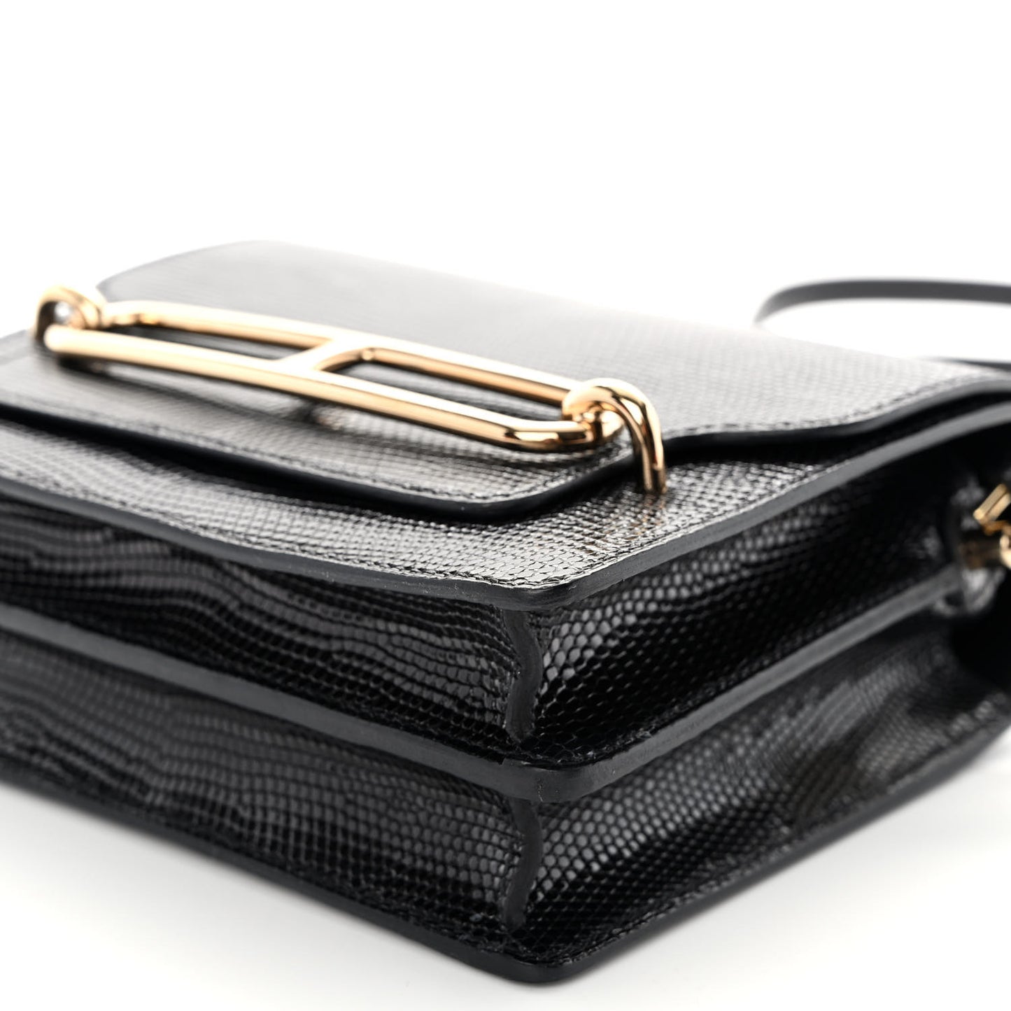 Lizard Mini Sac Roulis Black