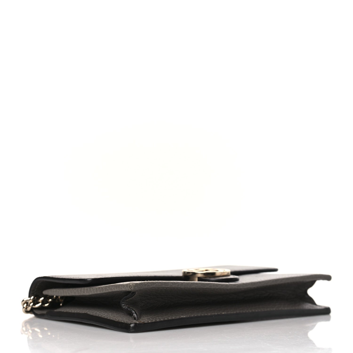 Gucci Dollar Calfskin Interlocking G Chain Wallet Loess 4 of 9