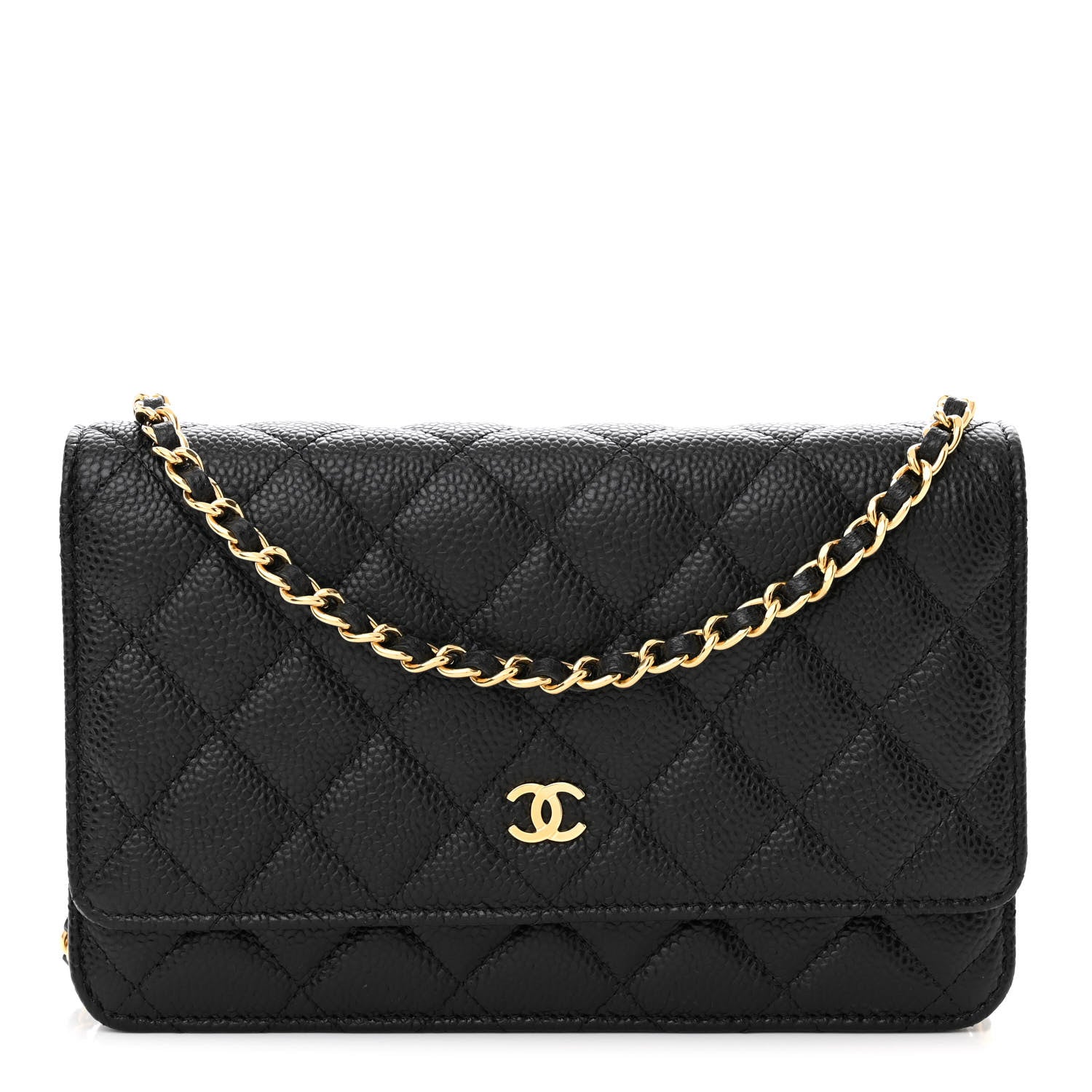 Chanel Caviar Quilted Wallet on Chain WOC Black 1 of 13