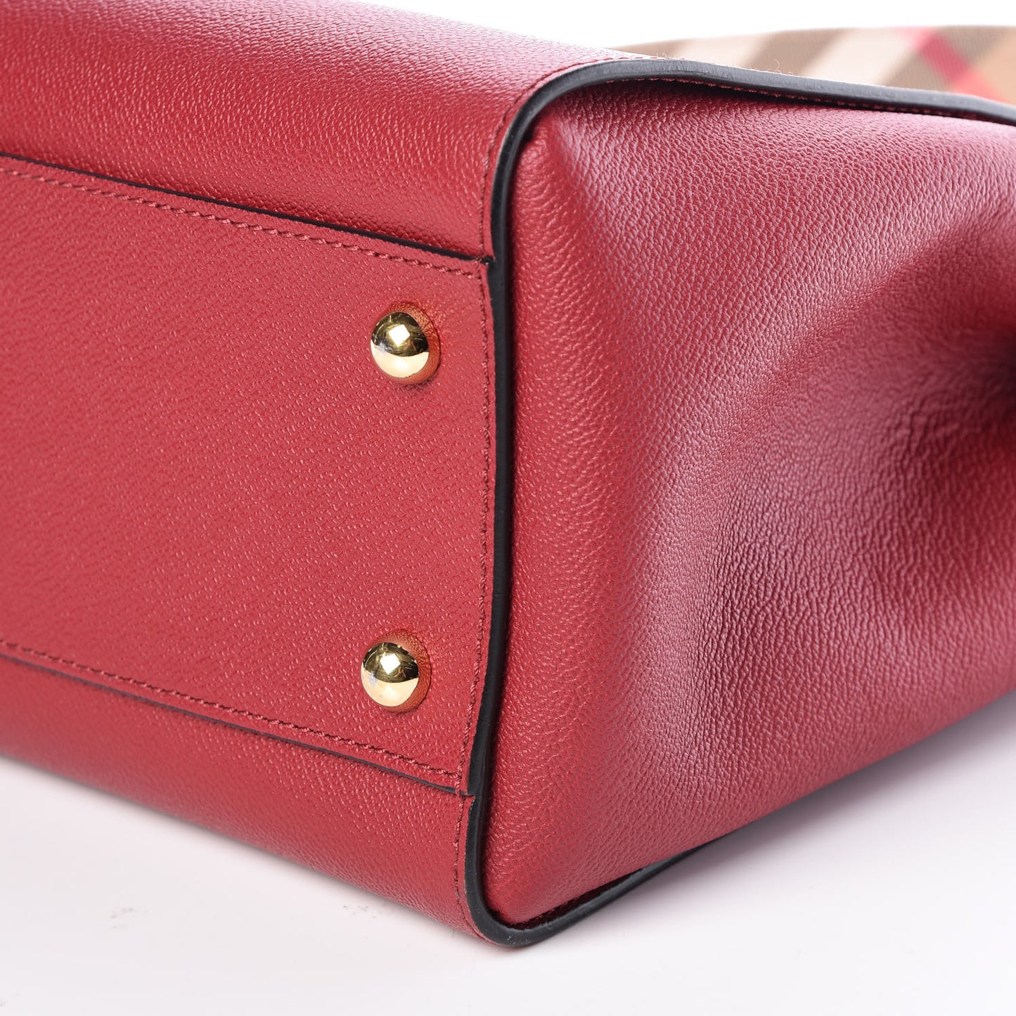 Soft Grain Medium Buckle Tote Parade Red