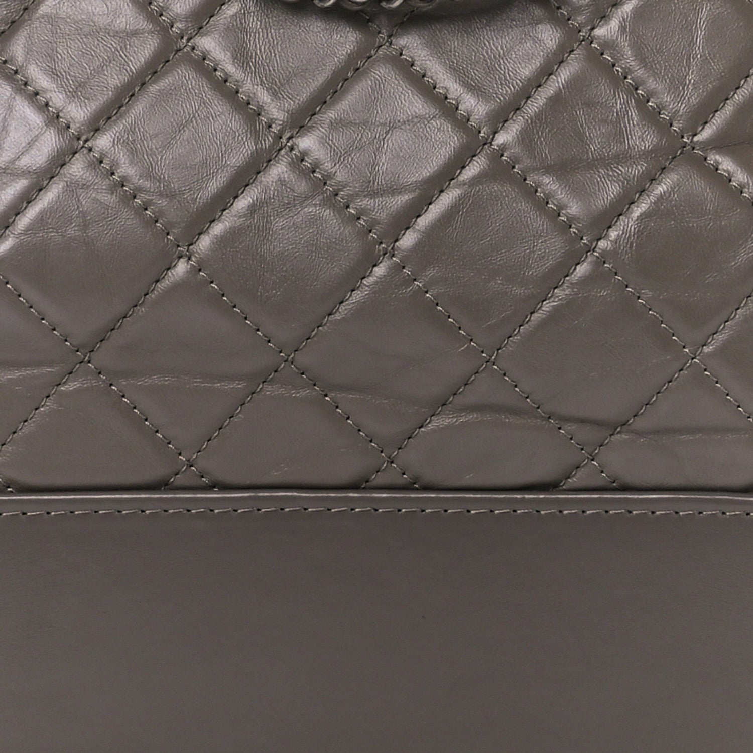 Chanel Aged Calfskin Quilted Medium Gabrielle Hobo Grey 8 of 11