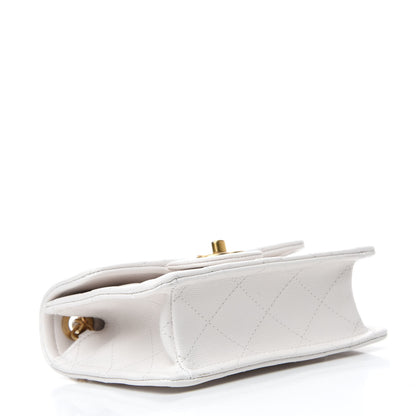 Chanel Caviar Quilted Mini Sweet Classic Flap White 4 of 11