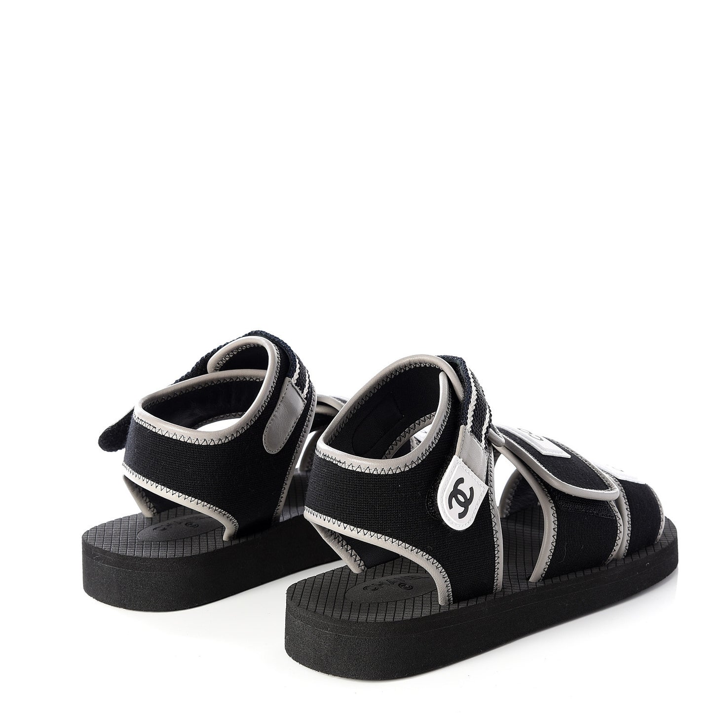 Lambskin Jersey Coco Sandals 38 Black