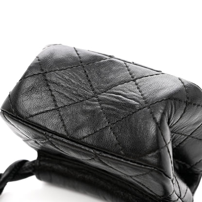 Chanel Calfskin Quilted 2.55 Ankle Wrist Bag Black 10 of 10