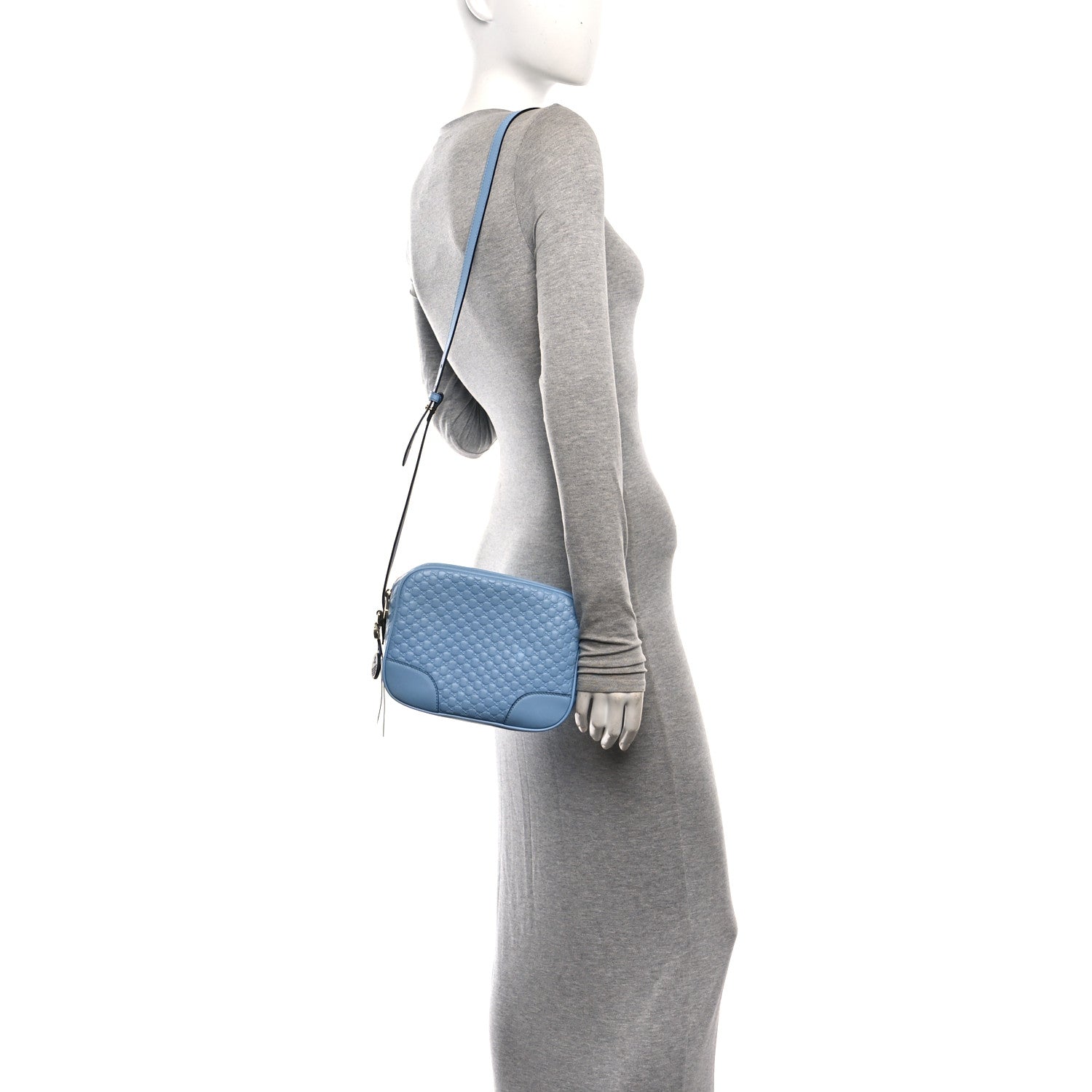 Gucci Microguccissima Mini Bree Messenger Bag  Mineral Blue 2 of 10