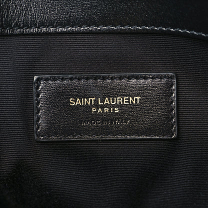 Saint Laurent Suede Leopard Print Toy Shopping Tote Naturale 6 of 9