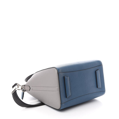 Givenchy Sugar Goatskin Small Tri-Color Antigona Blue Grey Black 3 of 8