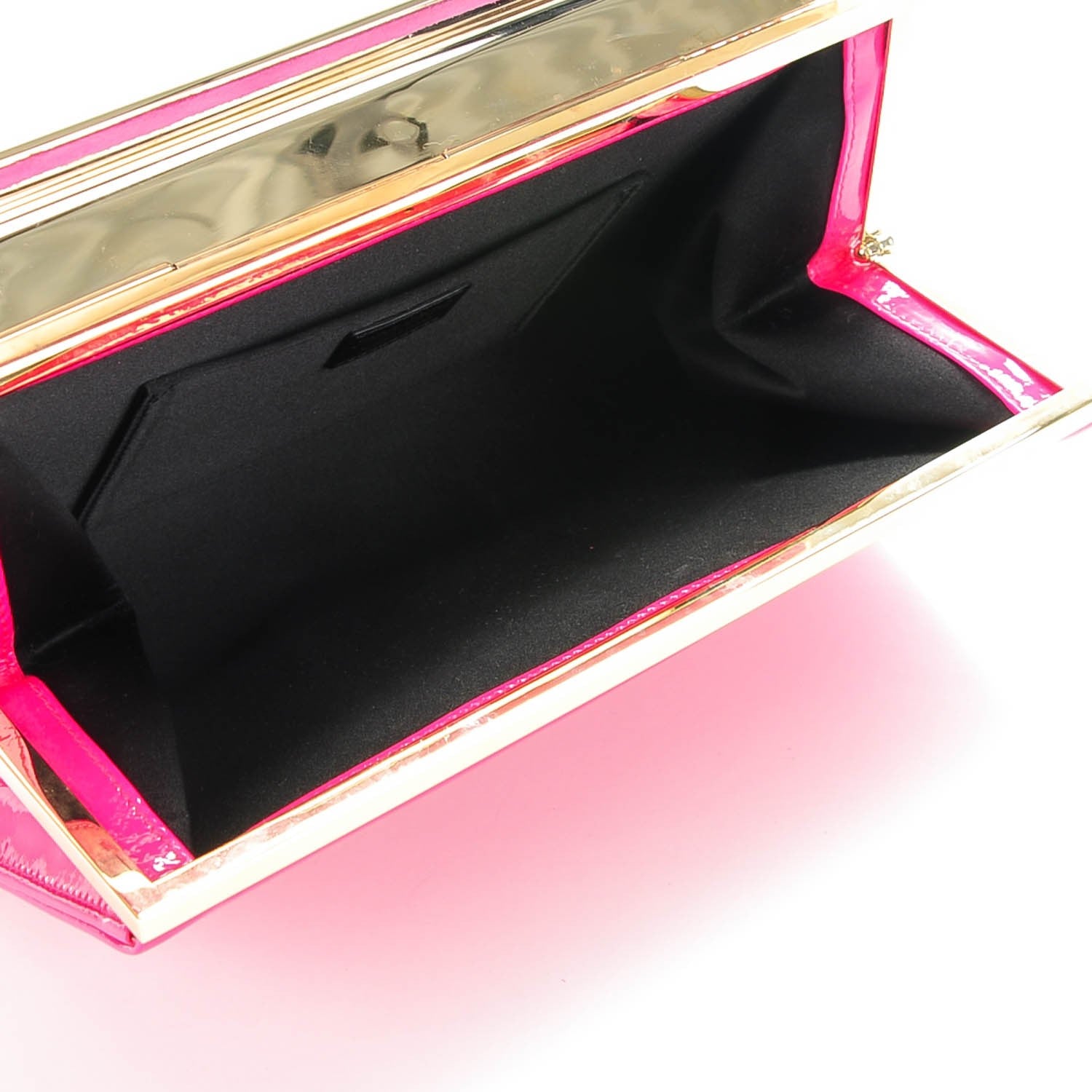 Jimmy Choo Patent Cayla Clutch Pink 5 of 7