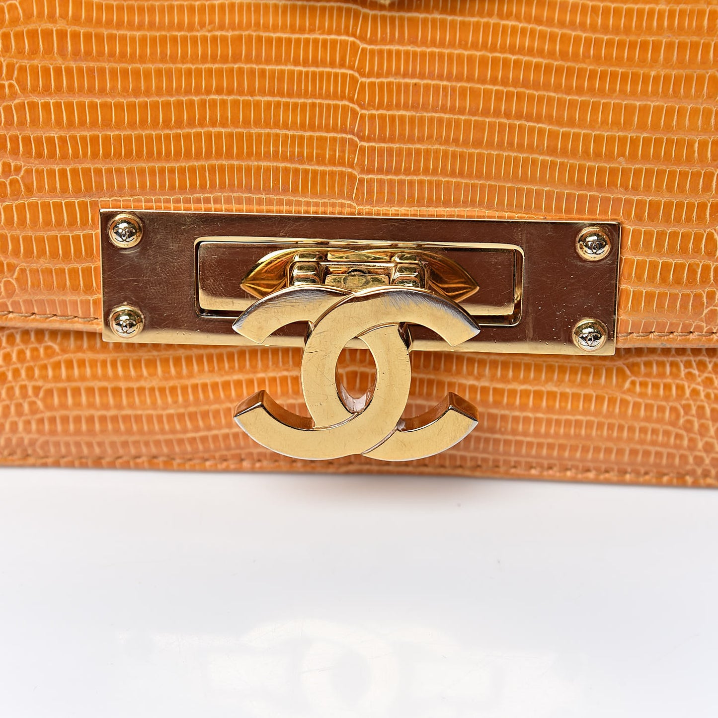 Lizard Golden Class Wallet on Chain WOC Orange