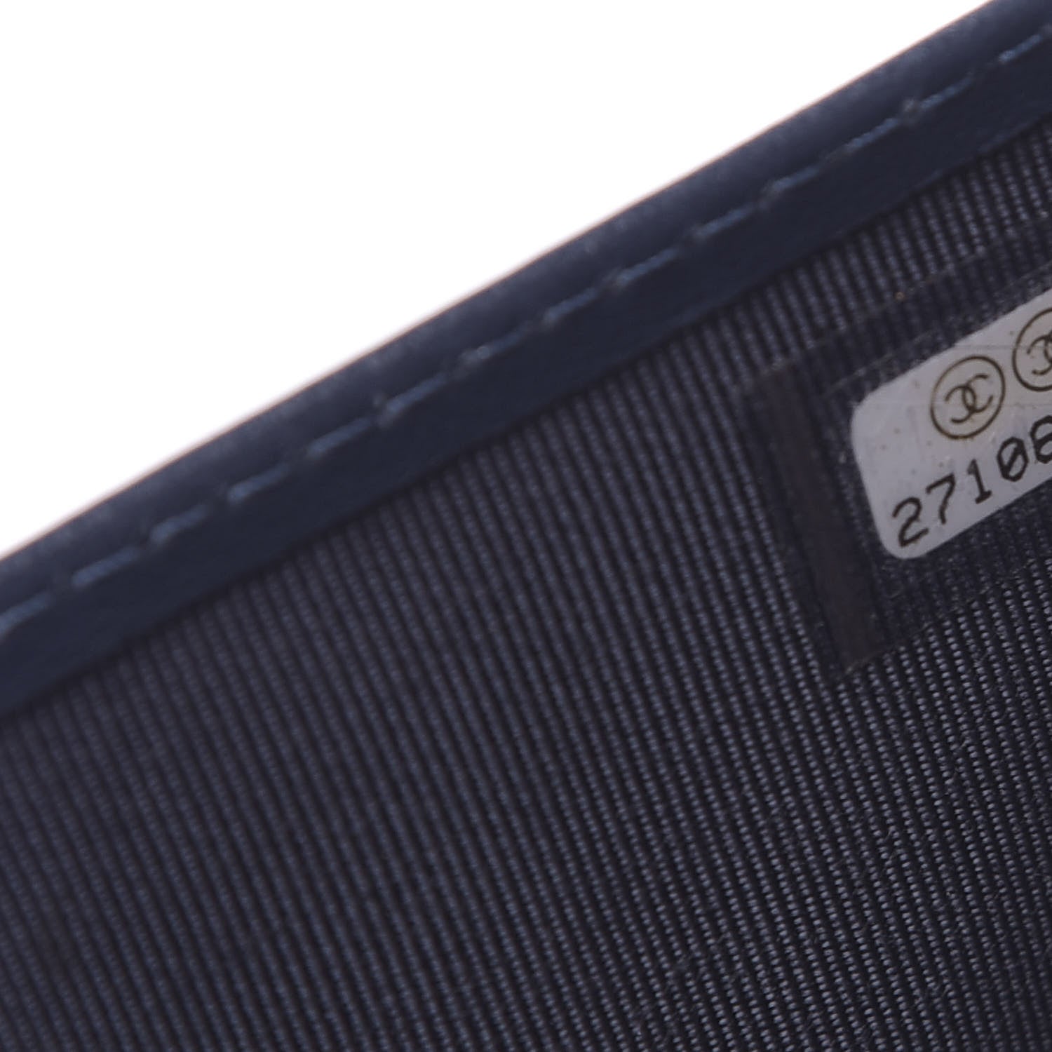 Chanel Caviar Quilted Compact Flap Wallet Navy 8 of 8