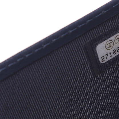 Chanel Caviar Quilted Compact Flap Wallet Navy 8 of 8
