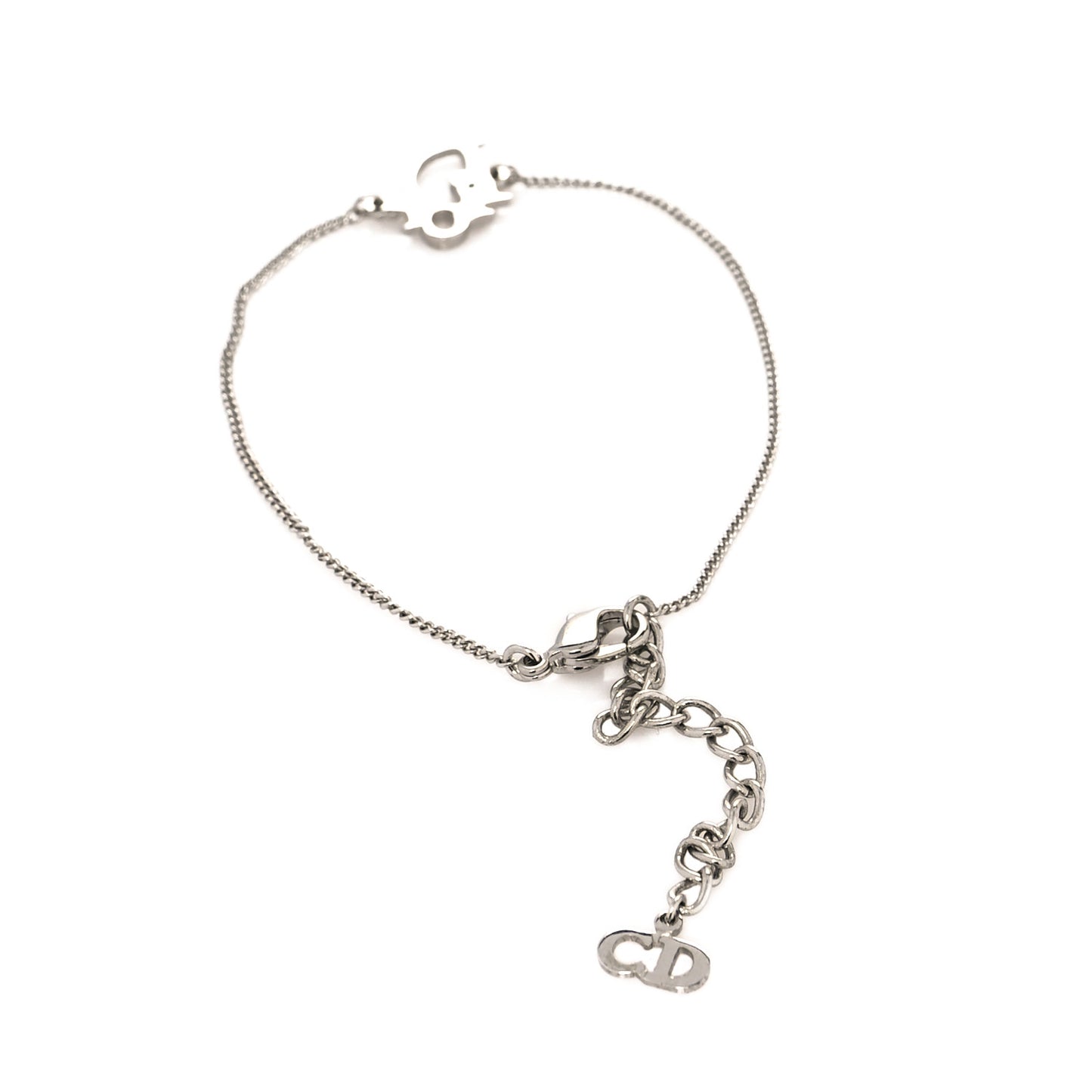 Metal Logo Bracelet Silver