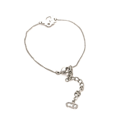 Christian Dior Metal Logo Bracelet Silver 3 of 4