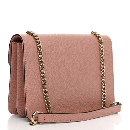 Gucci Dollar Calfskin Small Interlocking G Shoulder Bag Soft Pink 3 of 9