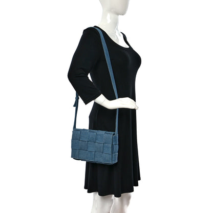 Bottega Veneta Denim Maxi Intrecciato Cassette Crossbody Bag Washed Indigo 2 of 8