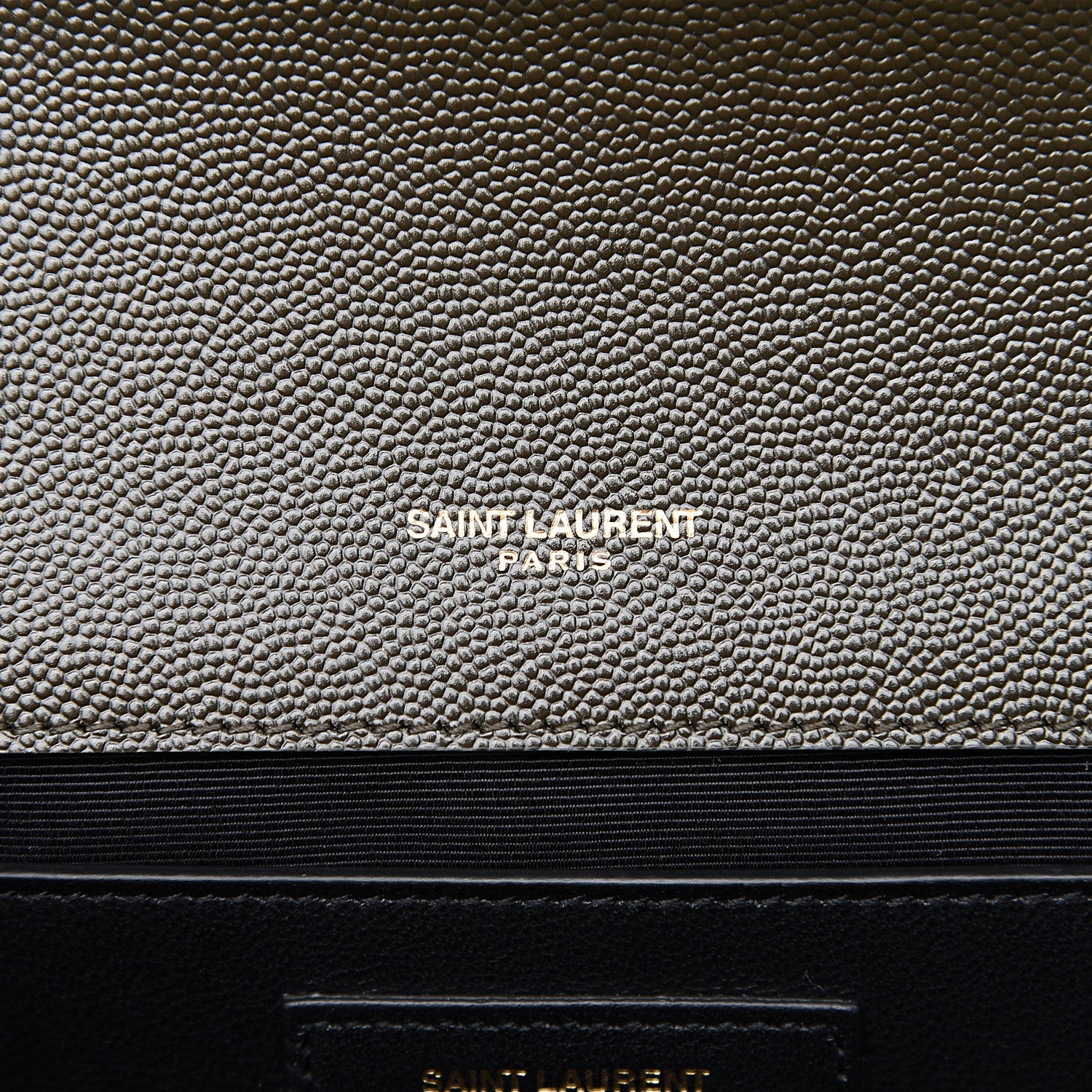 Saint Laurent Grain De Poudre Medium Classic Monogram Kate Satchel Dark Tea 5 of 9