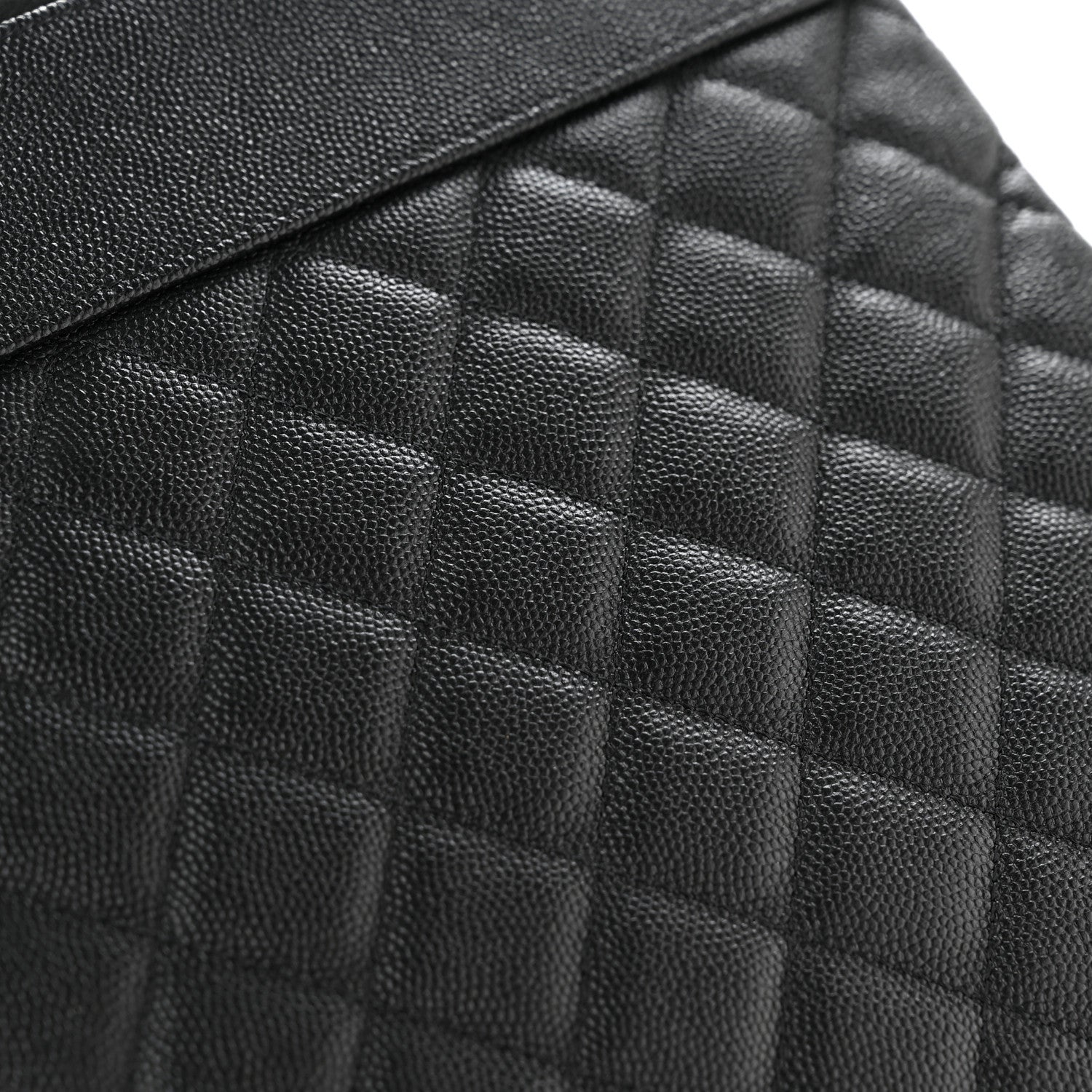 Chanel Caviar Quilted Mademoiselle Vintage Large Zip Pouch Black 10 of 11