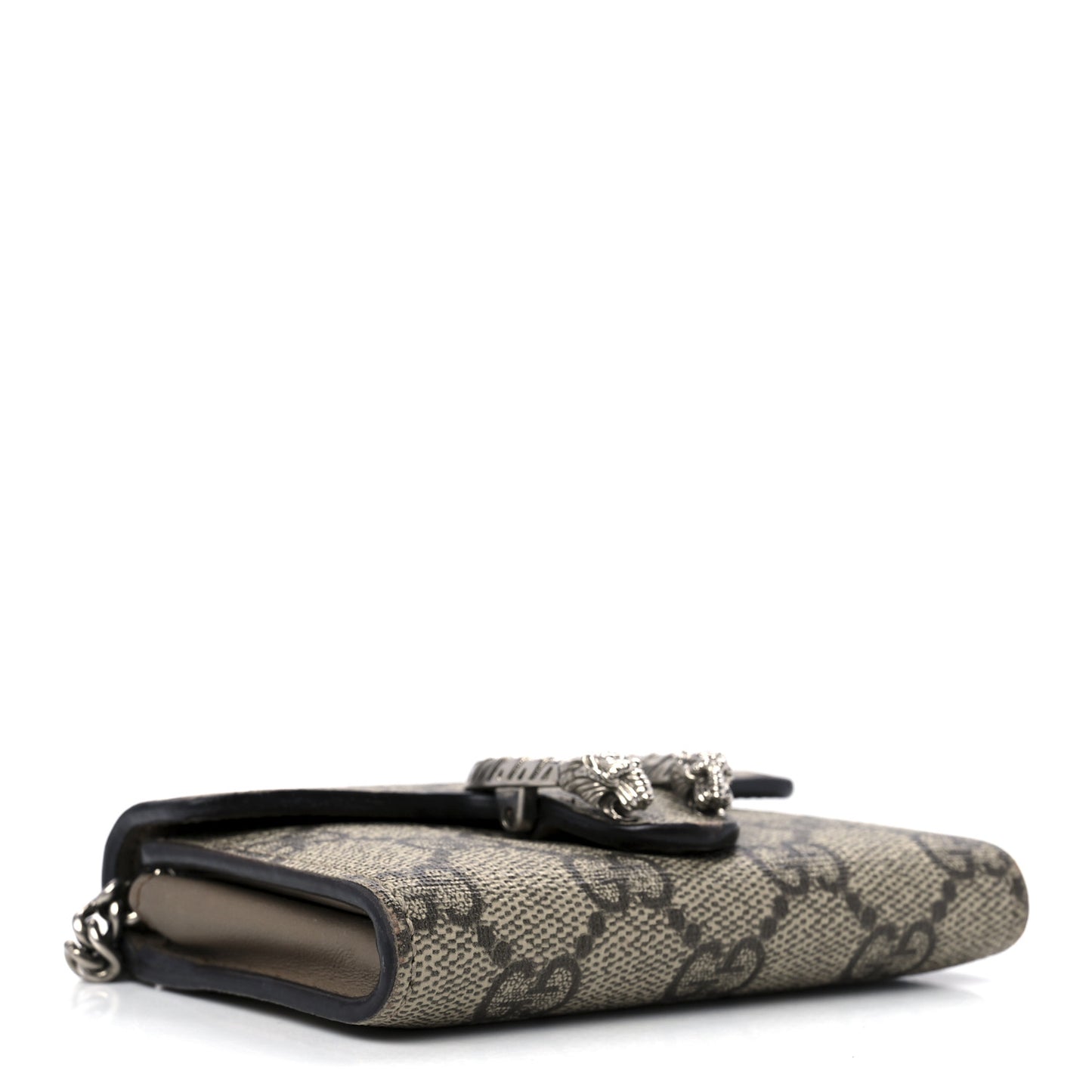 GG Supreme Monogram Dionysus Coin Purse Taupe