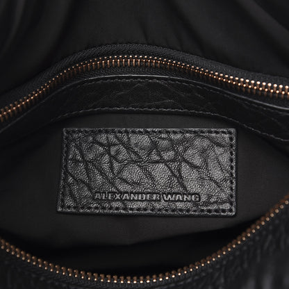 Alexander Wang Pebbled Lambskin Rocco Black Rose Gold Hardware 5 of 9